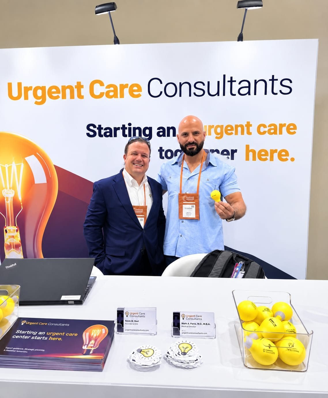 At the Urgent Care Consultants booth