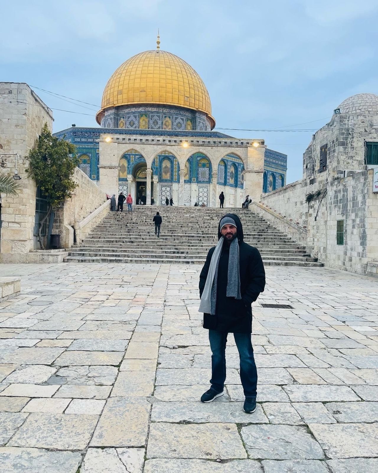 At the Dome of the Rock in Jerusalem