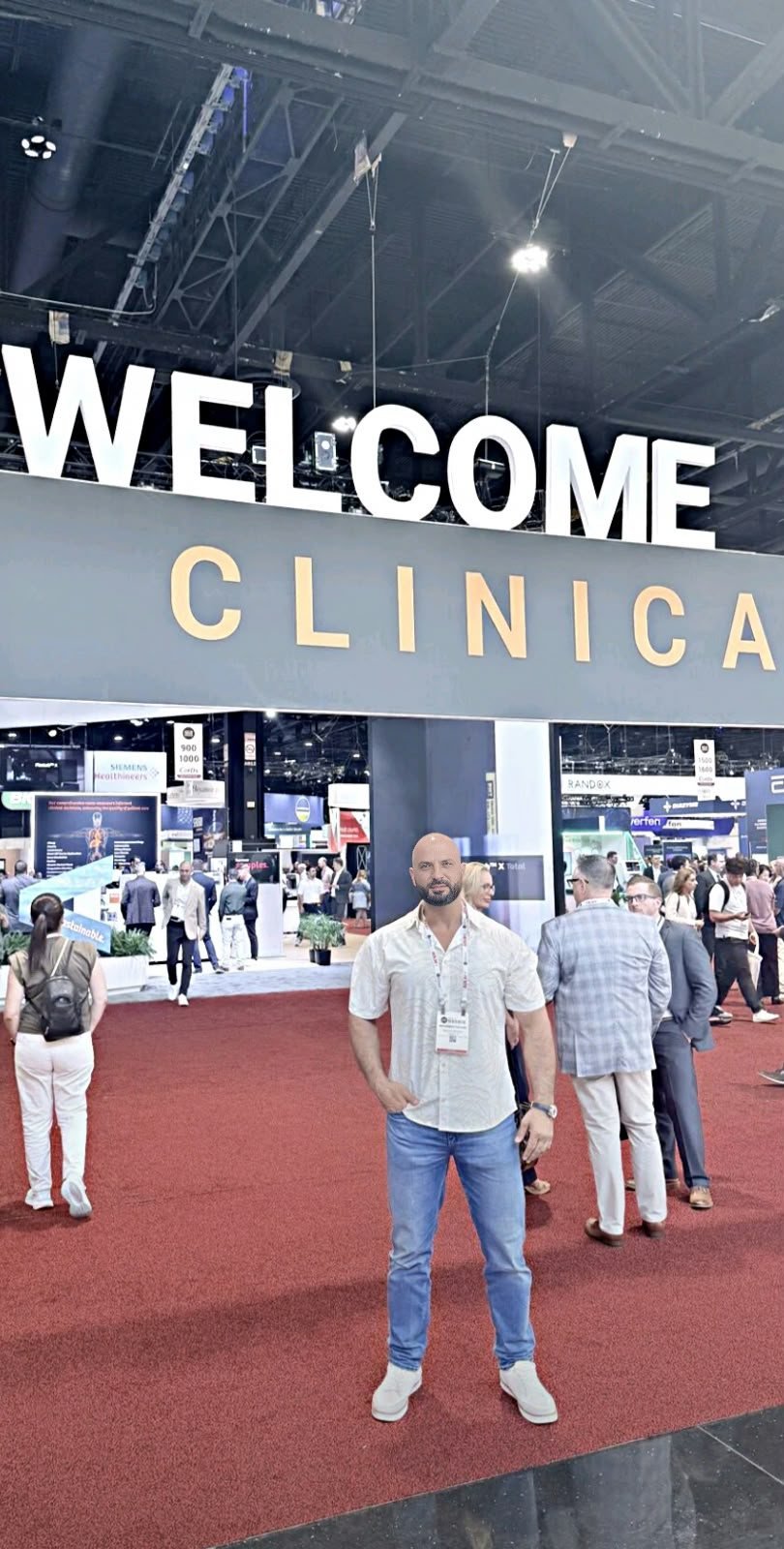 At a clinical laboratory expo